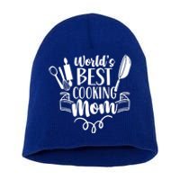 World's Best Cooking Mom Mother Cook Cooks Mommy Mama Gift Short Acrylic Beanie