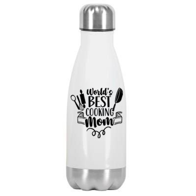 World's Best Cooking Mom Mother Cook Cooks Mommy Mama Gift Stainless Steel Insulated Water Bottle