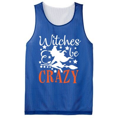 Witches Be Crazy Funny Halloween Costume Funny Gift Mesh Reversible Basketball Jersey Tank