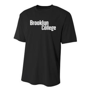 Womens Brooklyn College Bulldogs Stacked Youth Performance Sprint T-Shirt