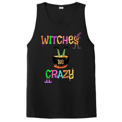 Witches Be Crazy Halloween Costume Funny Graphic Retro Cute Gift PosiCharge Competitor Tank