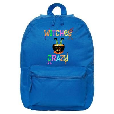 Witches Be Crazy Halloween Costume Funny Graphic Retro Cute Gift 16 in Basic Backpack