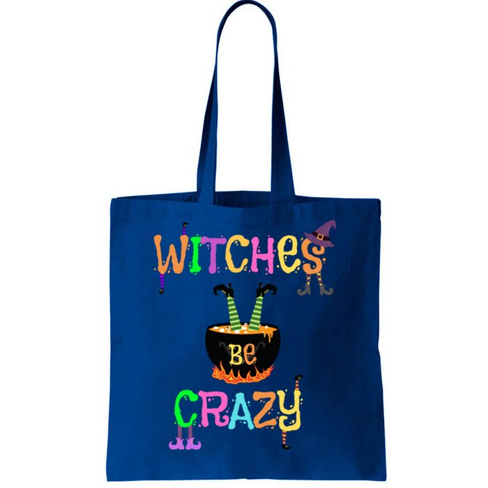 Witches Be Crazy Halloween Costume Funny Graphic Retro Cute Gift Tote Bag