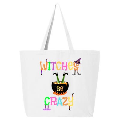 Witches Be Crazy Halloween Costume Funny Graphic Retro Cute Gift 25L Jumbo Tote