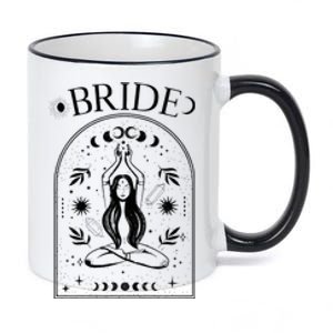 Witchy Bride Coven Tarot Celestial Gothic Bachelorette Party 11oz Black Color Changing Mug