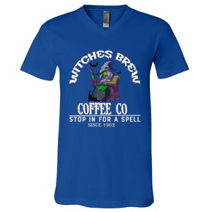 Witches Brew Coffee Co Cute Halloween Coffee Lovers Ideas Great Gift V-Neck T-Shirt