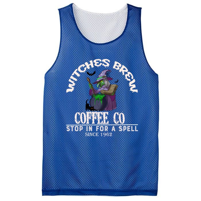 Witches Brew Coffee Co Cute Halloween Coffee Lovers Ideas Great Gift Mesh Reversible Basketball Jersey Tank