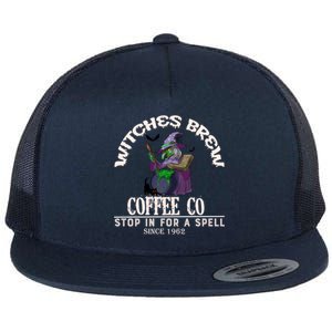 Witches Brew Coffee Co Cute Halloween Coffee Lovers Ideas Great Gift Flat Bill Trucker Hat