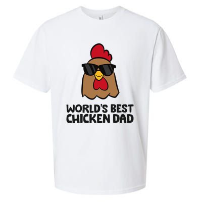 WorldS Best Chicken Dad Sueded Cloud Jersey T-Shirt