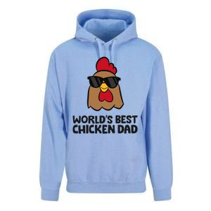 WorldS Best Chicken Dad Unisex Surf Hoodie