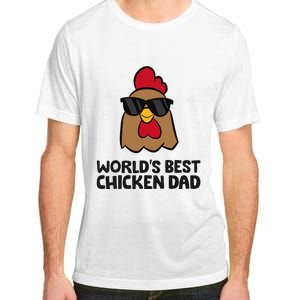 WorldS Best Chicken Dad Adult ChromaSoft Performance T-Shirt