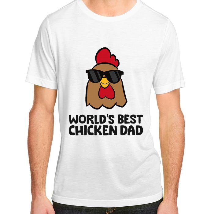 WorldS Best Chicken Dad Adult ChromaSoft Performance T-Shirt