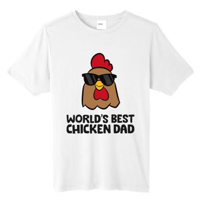 WorldS Best Chicken Dad Tall Fusion ChromaSoft Performance T-Shirt