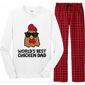 WorldS Best Chicken Dad Long Sleeve Pajama Set