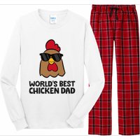 WorldS Best Chicken Dad Long Sleeve Pajama Set