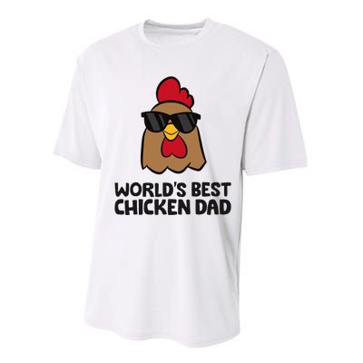 WorldS Best Chicken Dad Performance Sprint T-Shirt