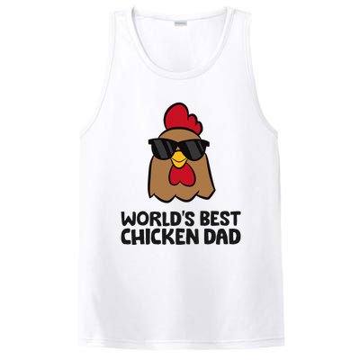 WorldS Best Chicken Dad PosiCharge Competitor Tank