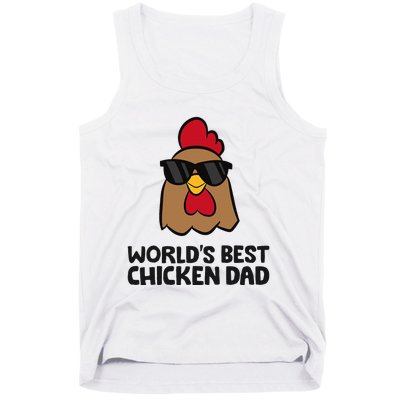 WorldS Best Chicken Dad Tank Top