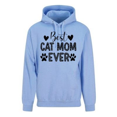 Wo Best Cat Mom Ever Unisex Surf Hoodie