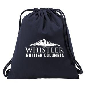 Whistler British Columbia Canada Skiing Lover Gift Funny Gift Drawstring Bag