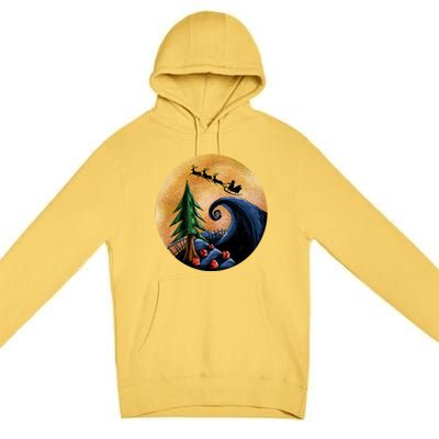 Work Before Christmas Santa's Art Wave Premium Pullover Hoodie