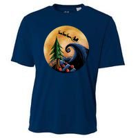 Work Before Christmas Santa's Art Wave Cooling Performance Crew T-Shirt