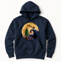 Work Before Christmas Santa's Art Wave Hoodie