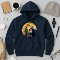 Work Before Christmas Santa's Art Wave Hoodie