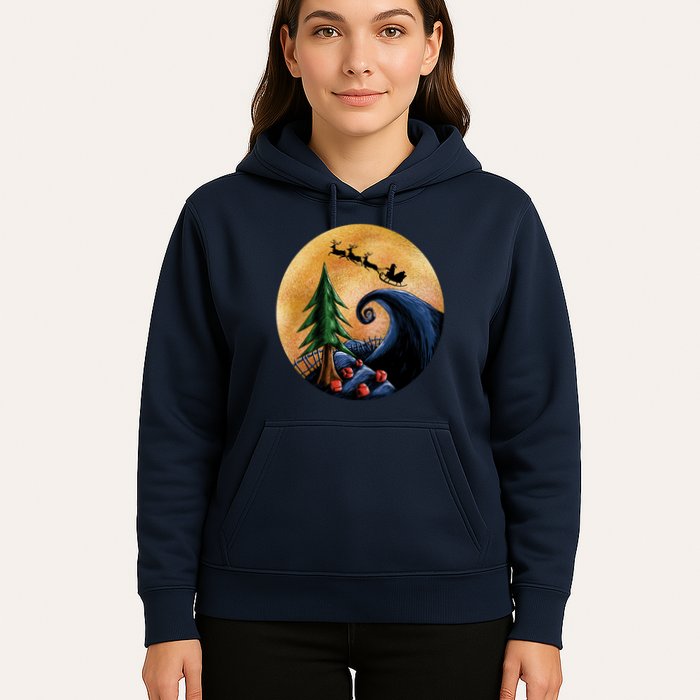 Work Before Christmas Santa's Art Wave Hoodie