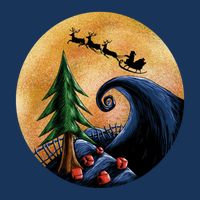Work Before Christmas Santa's Art Wave Hoodie