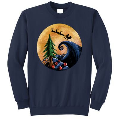 Work Before Christmas Santa's Art Wave Sweatshirt