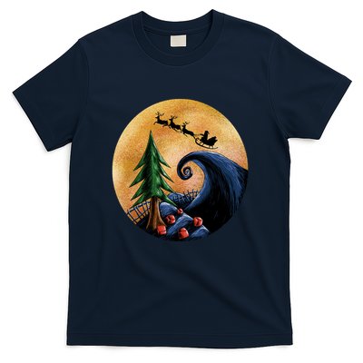 Work Before Christmas Santa's Art Wave T-Shirt
