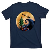 Work Before Christmas Santa's Art Wave T-Shirt