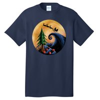 Work Before Christmas Santa's Art Wave Tall T-Shirt