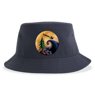 Work Before Christmas Santa's Art Wave Sustainable Bucket Hat