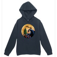 Work Before Christmas Santa's Art Wave Urban Pullover Hoodie