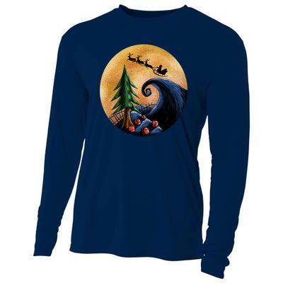 Work Before Christmas Santa's Art Wave Cooling Performance Long Sleeve Crew