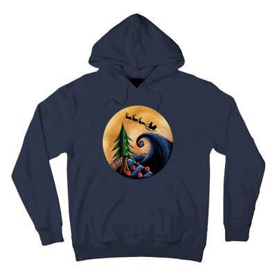 Work Before Christmas Santa's Art Wave Tall Hoodie