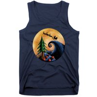 Work Before Christmas Santa's Art Wave Tank Top