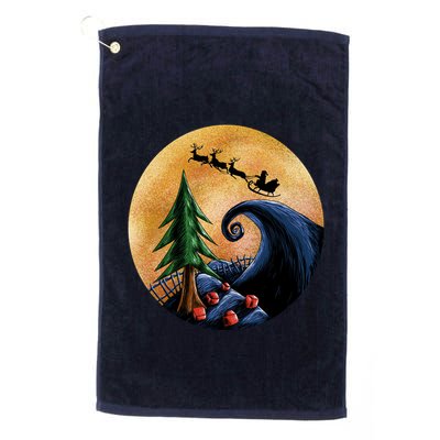 Work Before Christmas Santa's Art Wave Golf Towel