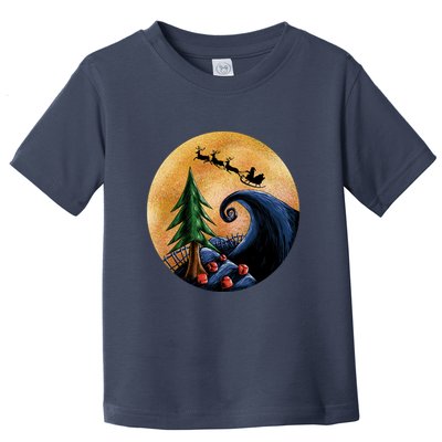 Work Before Christmas Santa's Art Wave Toddler T-Shirt