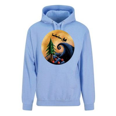 Work Before Christmas Santa's Art Wave Unisex Surf Hoodie