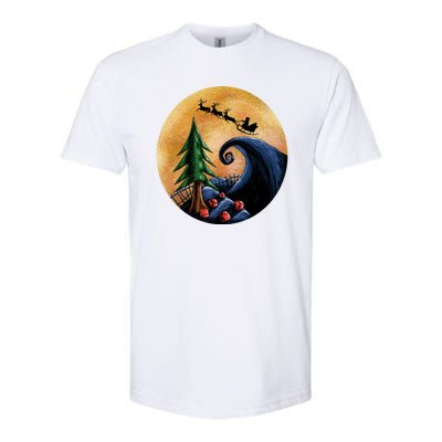 Work Before Christmas Santa's Art Wave Softstyle CVC T-Shirt