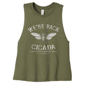 We’Re Back Cicada Apocalypse Women's Racerback Cropped Tank