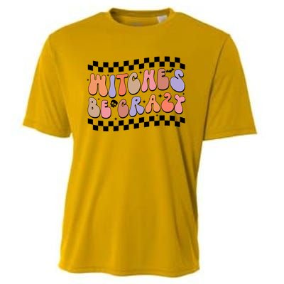 Witches Be Crazy And Witch Spooky Halloween Season Checkered Gift Cooling Performance Crew T-Shirt