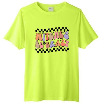 Witches Be Crazy And Witch Spooky Halloween Season Checkered Gift Tall Fusion ChromaSoft Performance T-Shirt