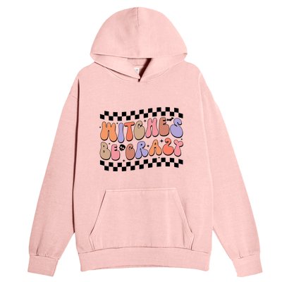 Witches Be Crazy And Witch Spooky Halloween Season Checkered Gift Urban Pullover Hoodie