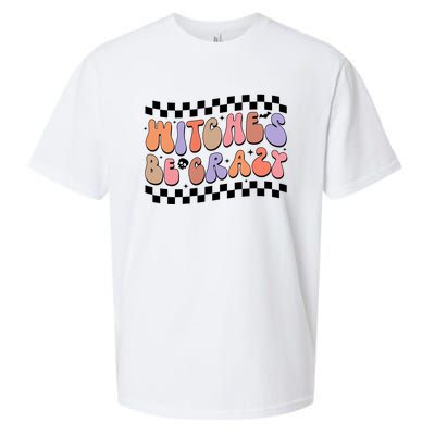 Witches Be Crazy And Witch Spooky Halloween Season Checkered Gift Sueded Cloud Jersey T-Shirt