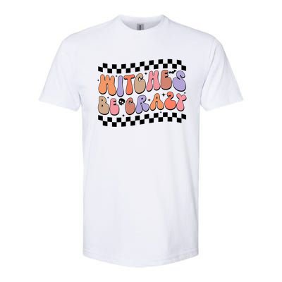 Witches Be Crazy And Witch Spooky Halloween Season Checkered Gift Softstyle CVC T-Shirt