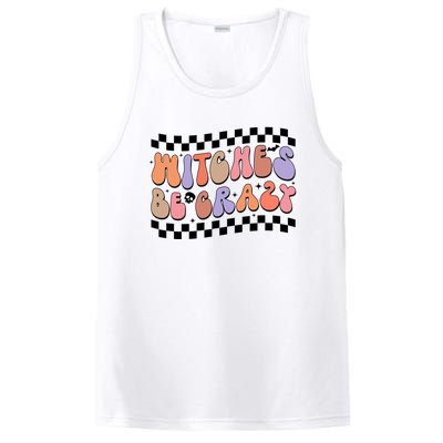 Witches Be Crazy And Witch Spooky Halloween Season Checkered Gift PosiCharge Competitor Tank